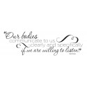 Our Bodies Communicate Decal - 70" x 22"