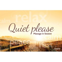 Massage Therapy Quiet Please Poster (2)