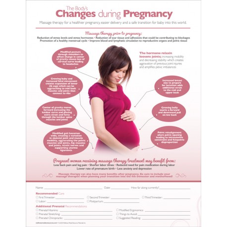 Changes During Pregnancy Massage Therapy Handout