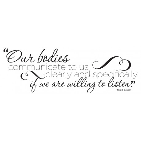 Our Bodies Communicate Decal - 34" x 12"