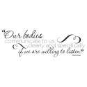 Our Bodies Communicate Decal - 35" x 11"