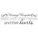 Listen With Their Hands Decal - 30" x 9"