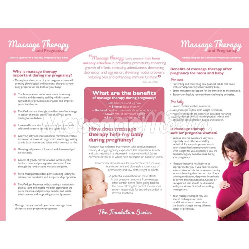 Massage Therapy Pregnancy Brochure